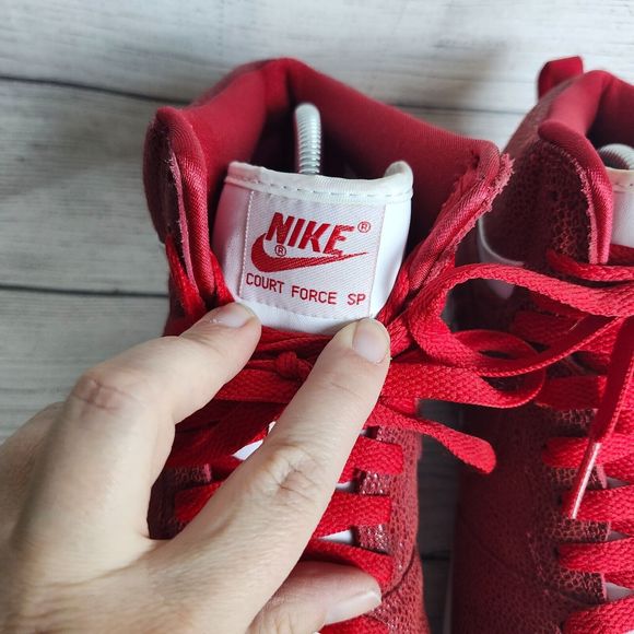 Nike Court Force SP Fragment Design GOODENOUGH Mens Sneakers Red White Size 9.5 - Picture 3 of 14